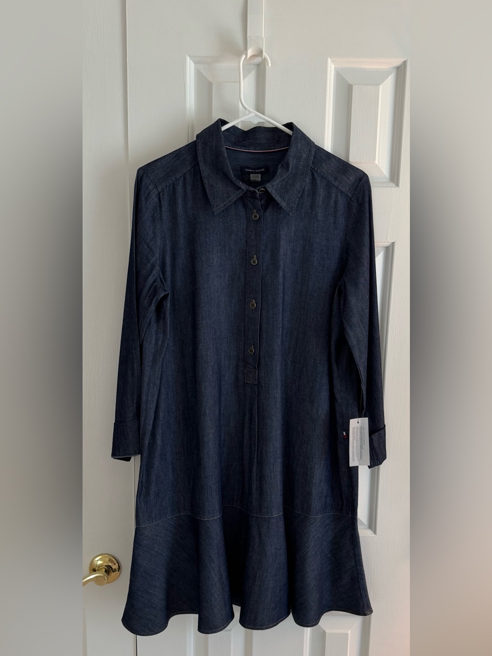 Tommy Hilfiger Dark Indigo Long-Sleeve Denim Dress